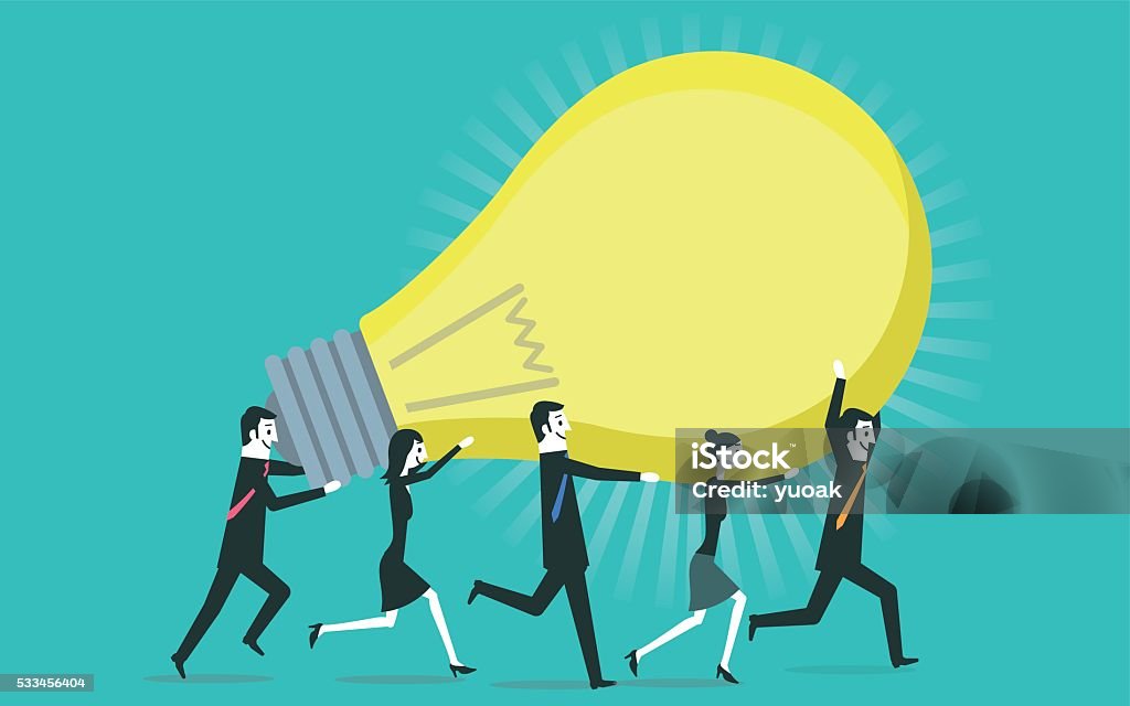 Group Invention Creative Group Stock Illustration - Download Image Now - Invention ...