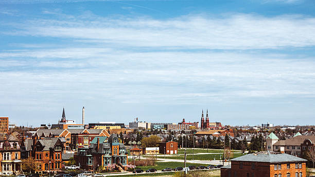 istock View to Detroit, Michigan. 533456526