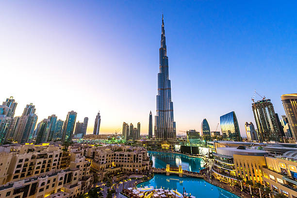 burj khalifa dubai - dubai united arab emirates hotel luxury foto e immagini stock