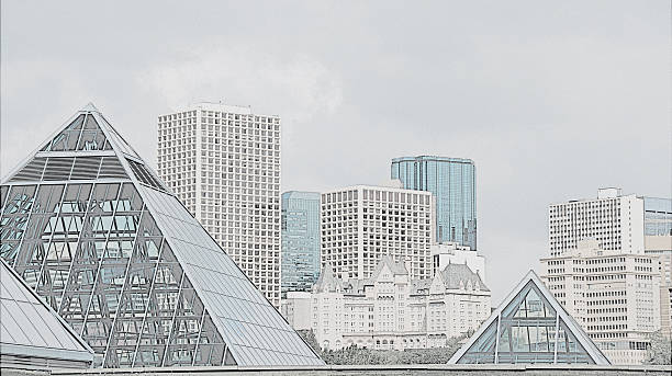 istock Edmonton Skyline in Pastel Colors 533458630