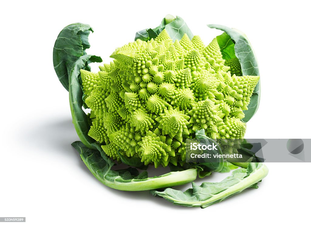 Broccoli e Cavolfiore Romanesco Cavolo - Foto stock royalty-free di Cavolfiore romanesco