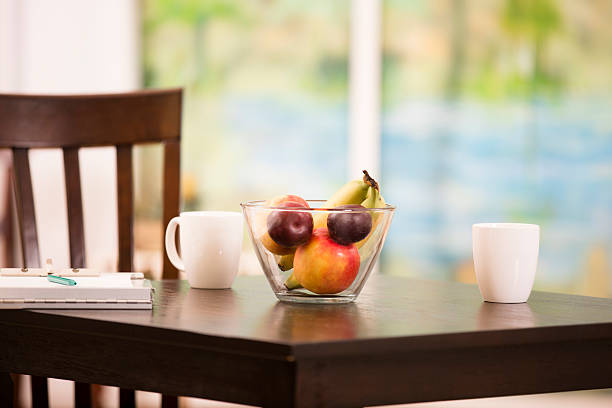 One cut big diamond in a fruit bowl.