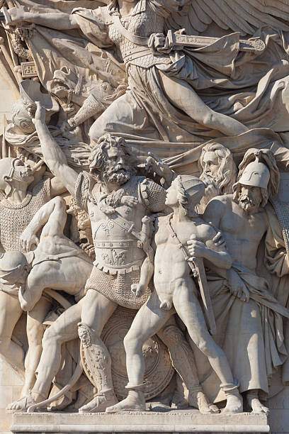 istock Detail of the Arc de Triomphe, Paris 533460983