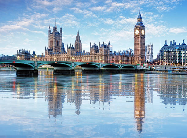 londres-big ben e casas do parlamento, reino unido - big ben london england uk british culture imagens e fotografias de stock