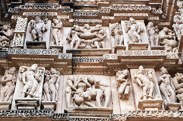 istock Erotic Human Sculptures, Khajuraho, India. 533462991