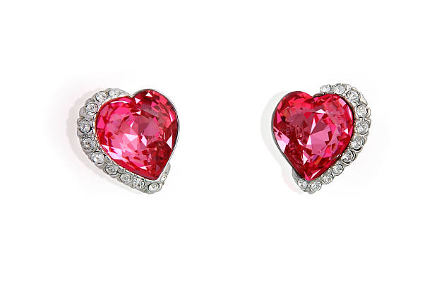 istock Earrings in the shape of heart 533463217