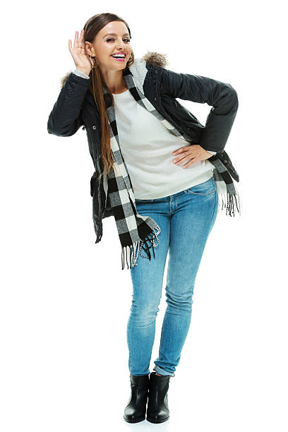 istock Cheerful woman listening 533463437