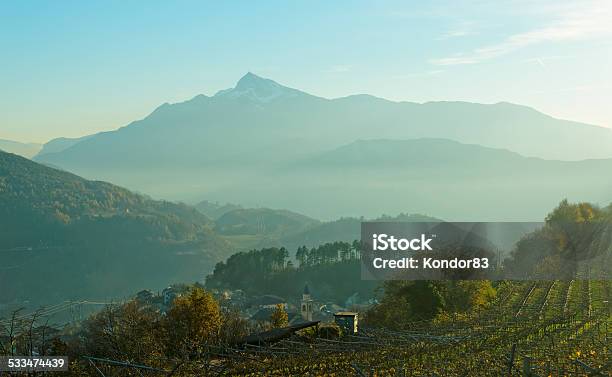Small Town In Trentino Area Northern Italy Stock Photo - Download Image Now - Italy, North, 2015