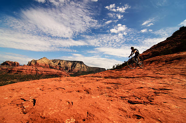 istock Mountain biking in desert 533474733