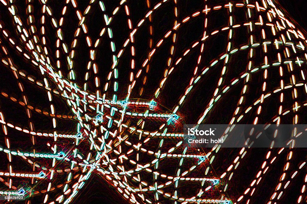 LED light - lines Dotted Lines, LED Light  artifical filtered - S.D.O.F. 2015 Stock Photo