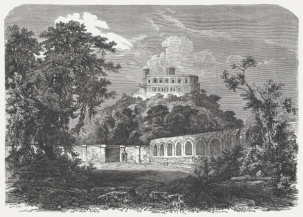 istock Chapultepec Castle, Mexico City, built 1784, wood engraving, published 1872 533477957