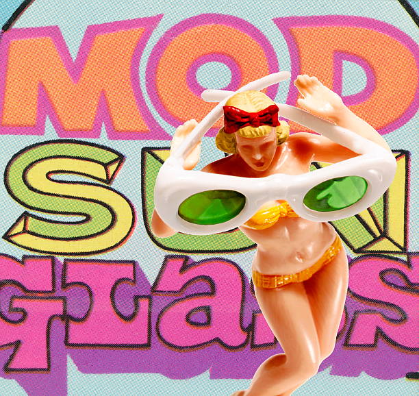 Woman Holding Giant Sunglasses
