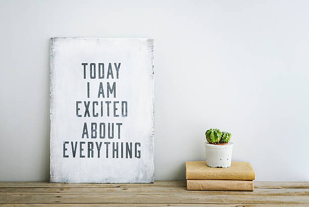 istock motivational poster quote TODAY I'M EXCITED ABOUT EVERYTHING 533480171