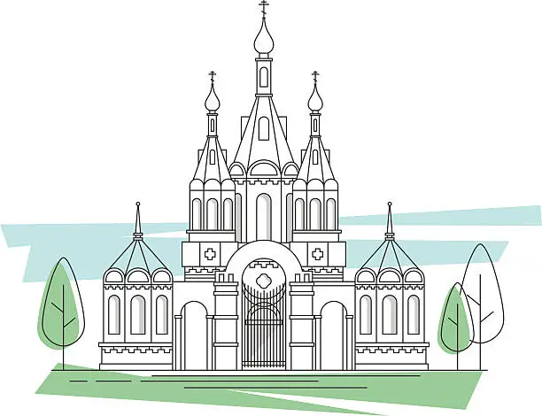 Vector illustration of Orthodox church