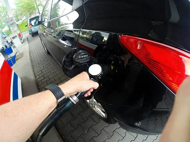 Refueling a car