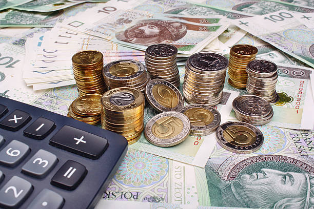 istock Polish money and calculator 533497449