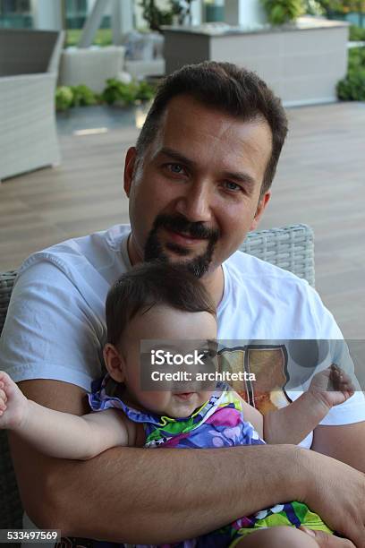 Father Holding Baby Stock Photo - Download Image Now - 2015, 6-11 Months, Baby - Human Age