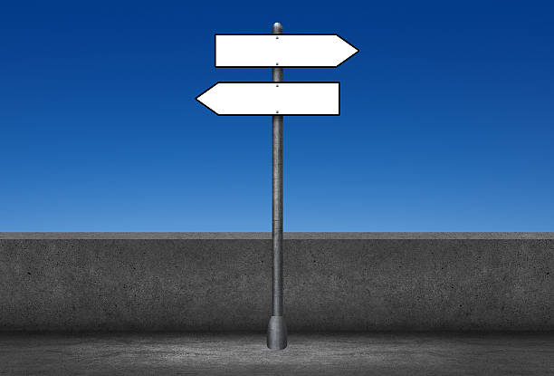 istock Blank signpost on outdoor 533498937