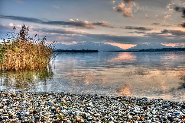 istock Sunset at lake Chiemsee in Germany 533499281