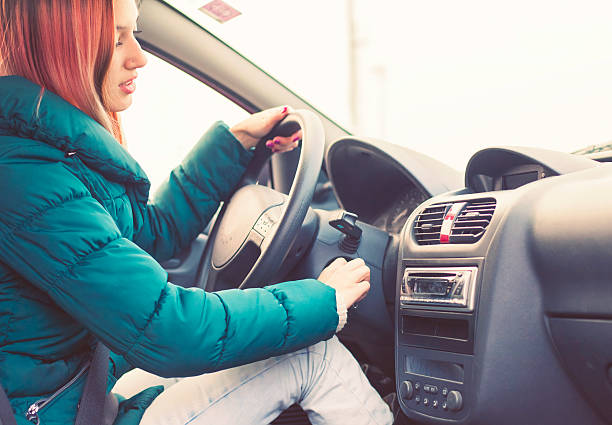 istock Teen driver starting the car 533499599