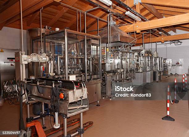 Wine Bottling Line Stock Photo - Download Image Now - Factory, Wine, 2015