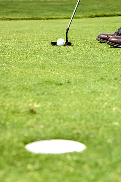 istock Playing Golf - Putting the ball into the hole. 533516351