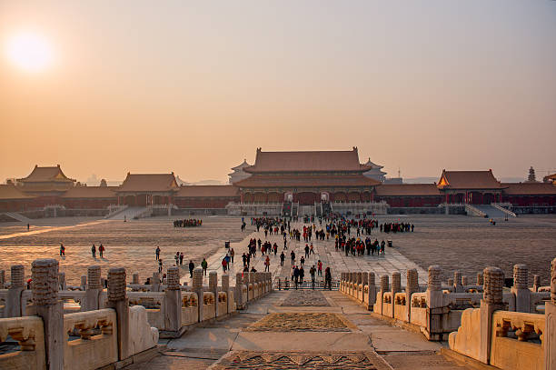 ciudad prohibida. beijing, china - zijin cheng fotografías e imágenes de stock