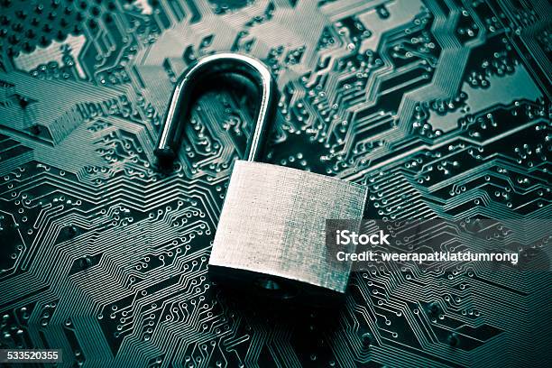 Computer Security Hacked Stock Photo - Download Image Now - Data, Leaking, Internet