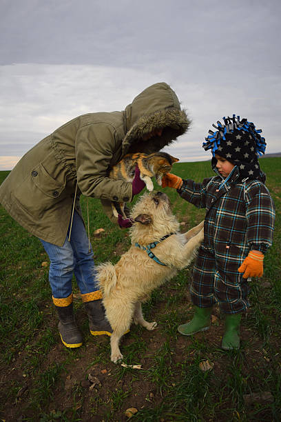 Mom and son at the field