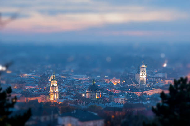istock Night scenery of Lviv 533521283