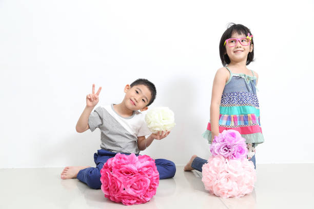 istock Fashion kids post and present 533534093