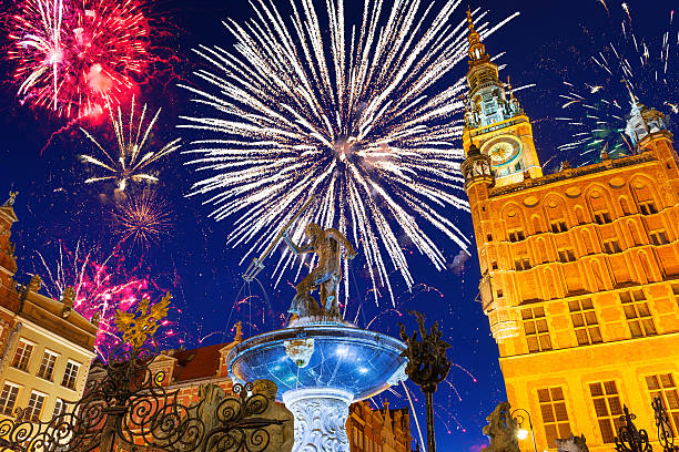 istock New Years firework display in Gdansk 533535025