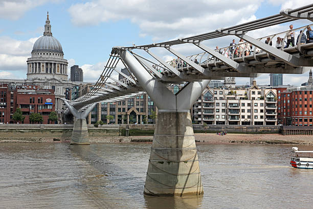 istock St. Paul's Cathedral and Millennium Bridge in London 533536289