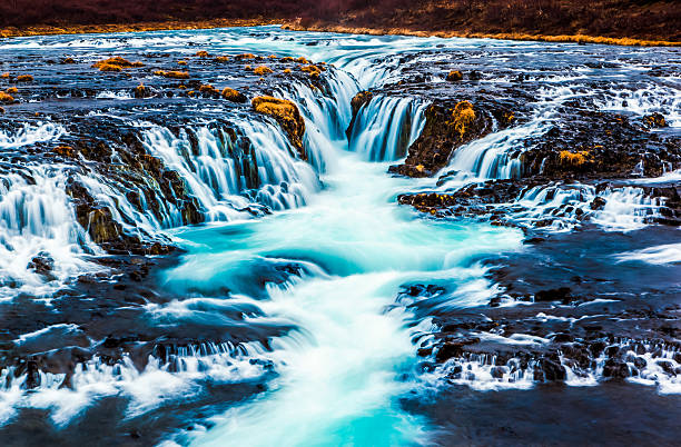 istock Beautiful cascade bruarfoss waterfall, Iceland 533538117