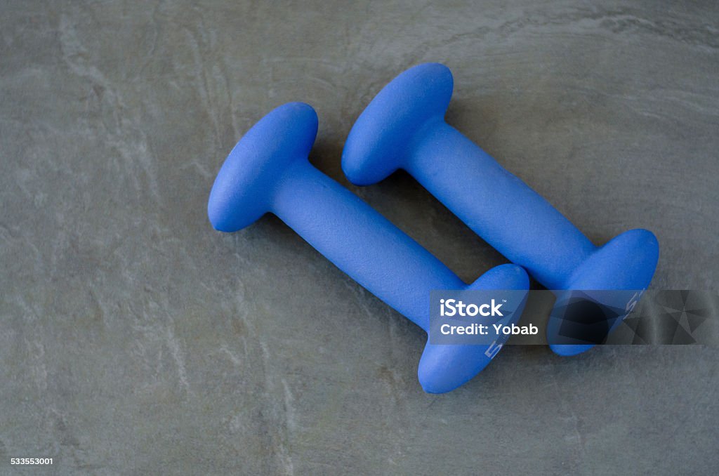 Hand Weights A pair of hand weights 2015 Stock Photo