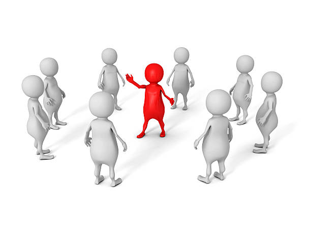 istock white 3d business team group with red leader boss 533553101