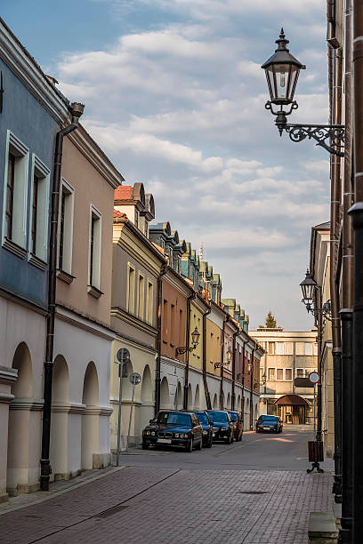 Street in the historic district. Zamosc. Poland