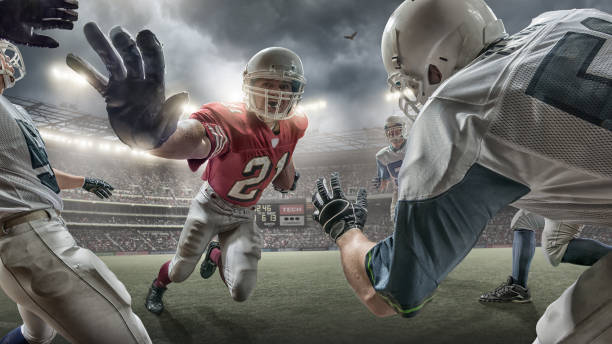 istock Running Back in American Football Action 533555211