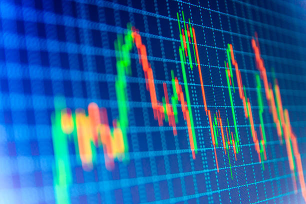 istock Stock market graph and bar chart price display 533555492