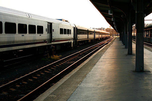 istock Passenger cars at train station. 533556524