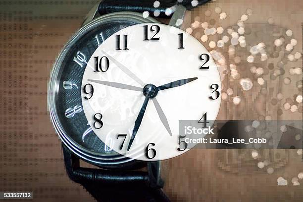 Clock Time Stock Photo - Download Image Now - Binary Code, Clock, Deadline
