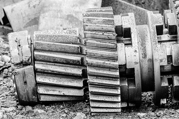 istock Industrial old gear abstract background 533557814