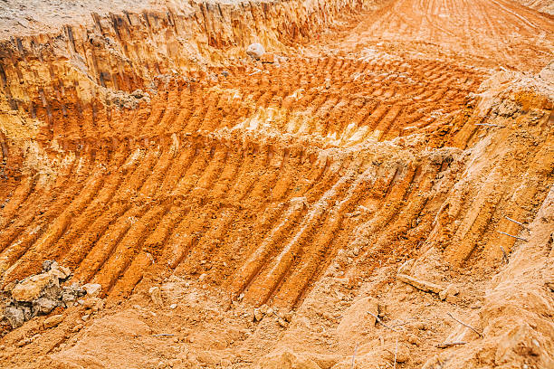 istock texture sand after working of exkavator 533558637