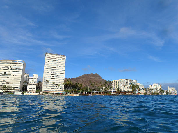 istock Diamondhead and Condos from the ocean 533558890