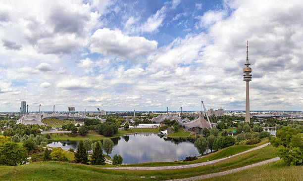 Munich Olympic Park stock photo