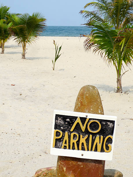 istock No Parking sign on the beach 533559132