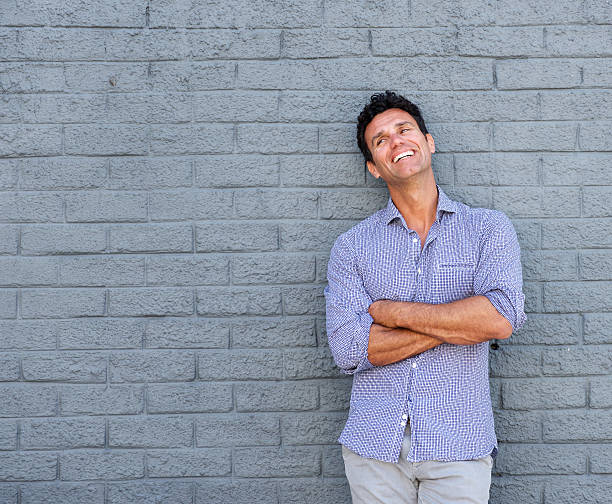 istock Fashionable older man laughing 533559932