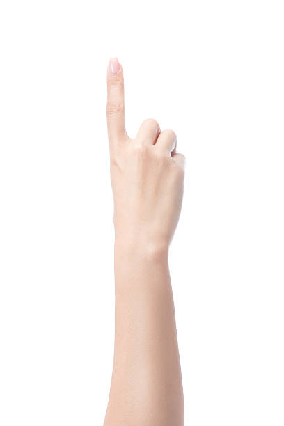 istock Counting woman hands one, number 1 533568930