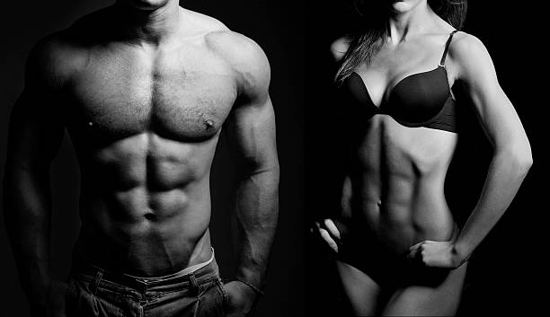 istock Bodybuilding. Man and  woman 533574095
