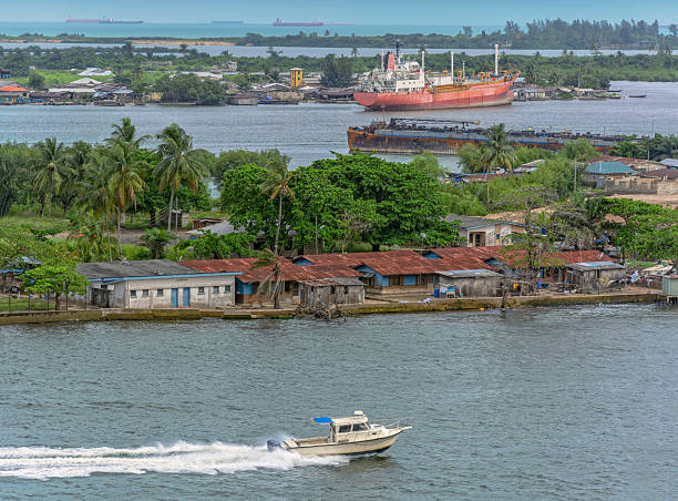 istock African town on the riverside 533574521